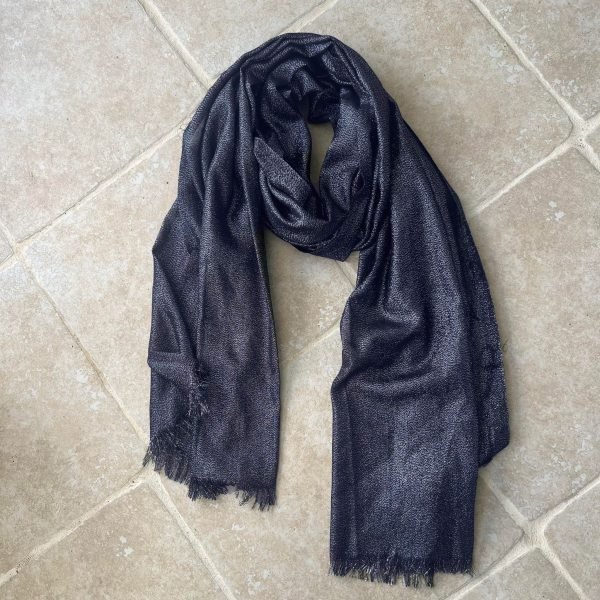 Foulard pailleté BLEU MARINE