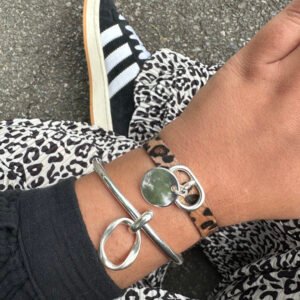 Bracelet cuir LEOPARD tetta