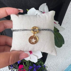 Bracelet donut doré (Choix de la breloque)