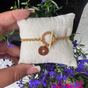 Bracelet ROCK Foudre Doré