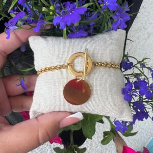 Bracelet ROCK Médaille Doré