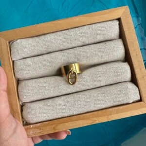 Bague Breloque maille doré