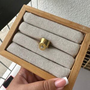 Bague Breloque étoile vide Doré