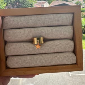 Bague Breloque Etoile Doré
