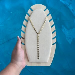 Collier en Y SEQUIN doré